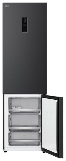 262 l / 113 l Kühl-Gefrierkombi freistehend NoFrost 112 kWh Jahr  GBBS727AEV (Schwarz) 