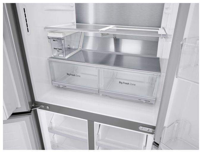 Side-by-Side Kühl-/ Gefrierkombination 286 l / 220 l 314 kWh NoFrost 1787 mm x 835 mm  GML844PZAE (Edelstahl) 