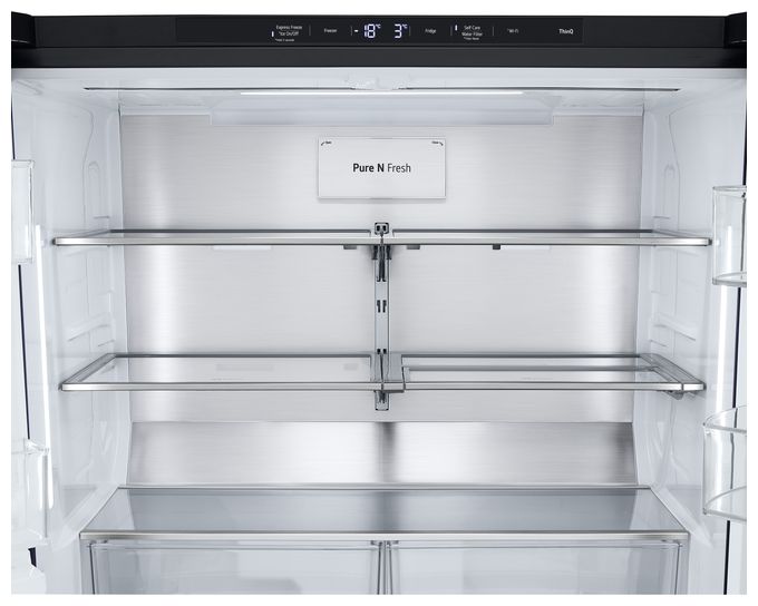 Side-by-Side Kühl-/ Gefrierkombination 367 l / 274 l 359 kWh NoFrost 1792 mm x 914 mm  GML960EVBE (Schwarz) 