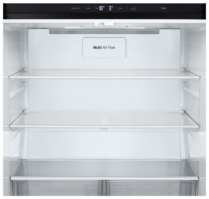 Side-by-Side Kühl-/ Gefrierkombination 321 l / 209 l 314 kWh NoFrost 1787 mm x 835 mm  GMV860EPDE (Schwarz) 