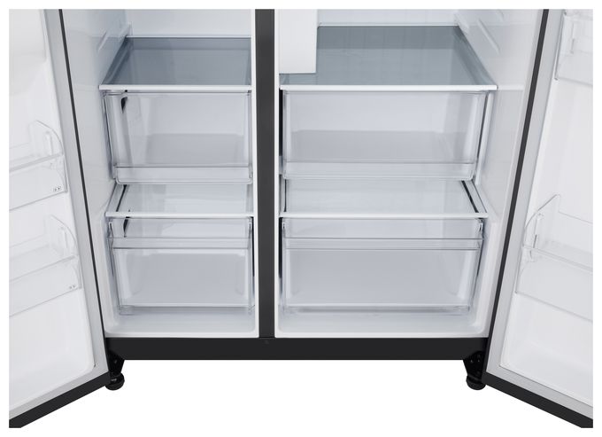 Side-by-Side Kühl-/ Gefrierkombination 417 l / 221 l 347 kWh NoFrost 1790 mm x 913 mm  GSJC40EPPE (Schwarz) 
