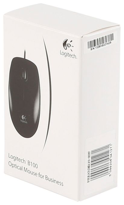 800 DPI Büro Maus Optisch  B100 (Schwarz) 