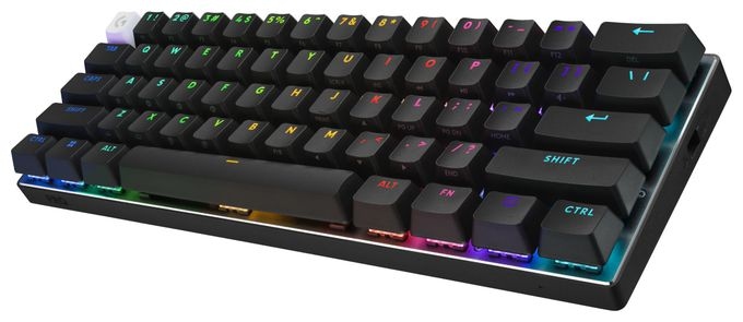 RGB-LED Gaming Tastatur RF Wireless + Bluetooth 2.4 GHz  Pro X 60 (Schwarz) 