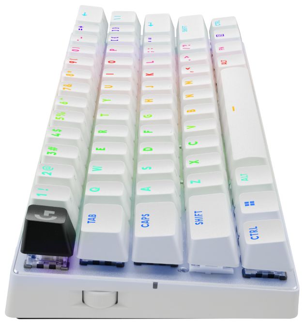 RGB-LED Gaming Tastatur RF Wireless + Bluetooth 2.4 GHz  Pro X 60 (Weiß) 