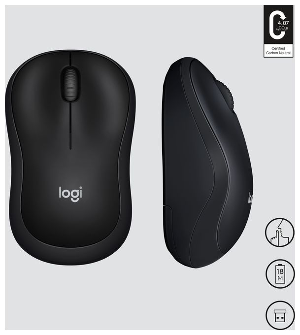 1000 DPI Büro Maus Optisch  M220 (Anthrazit) 