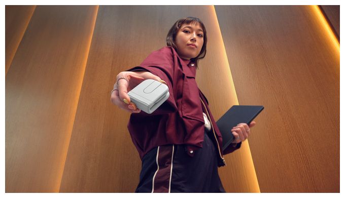 Reisen Maus Optisch  Mobi Fold (Grau) 