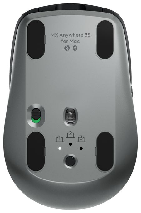 8000 DPI Büro Maus Laser  MX Anywhere 3S for Mac (Schwarz, Graphit) 