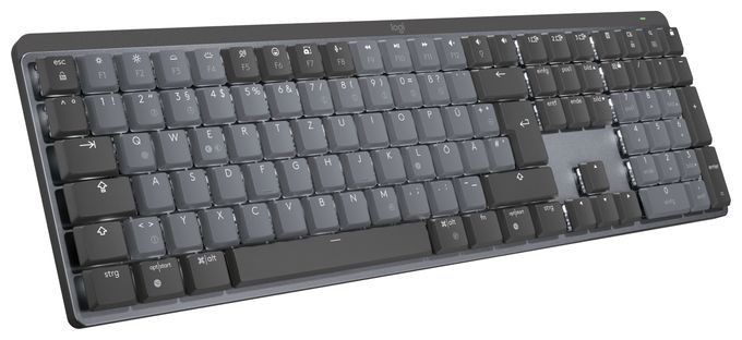 LED Büro Tastatur RF Wireless + Bluetooth 2.4 GHz  MX Mechanical (Graphit) 