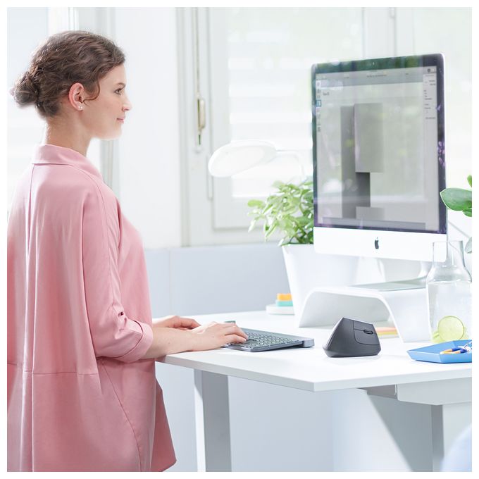 4000 DPI Büro Maus Optisch  MX Vertical Advanced Ergonimic (Graphit) 