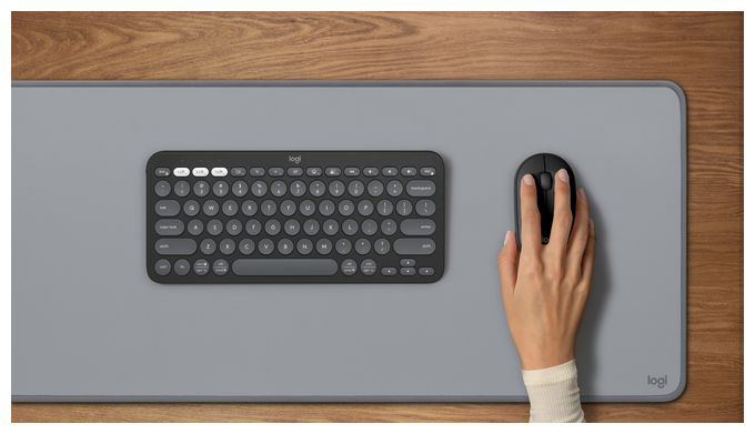 Universal Tastatur RF Wireless + Bluetooth  Pebble 2 Combo (Graphit) 