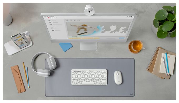 4000 DPI Reisen Maus Optisch  Pebble 2 M350s (Weiß) 
