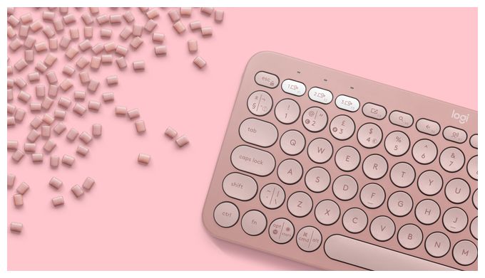 Universal Tastatur Bluetooth  Pebble Keys 2 K380s (Rose) 