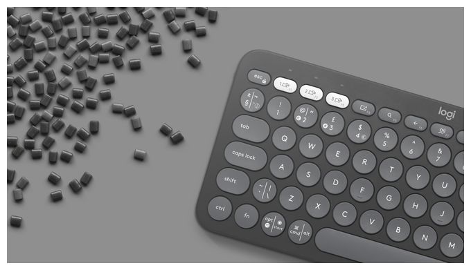 Universal Tastatur Bluetooth  Pebble Keys 2 K380s (Graphit) 