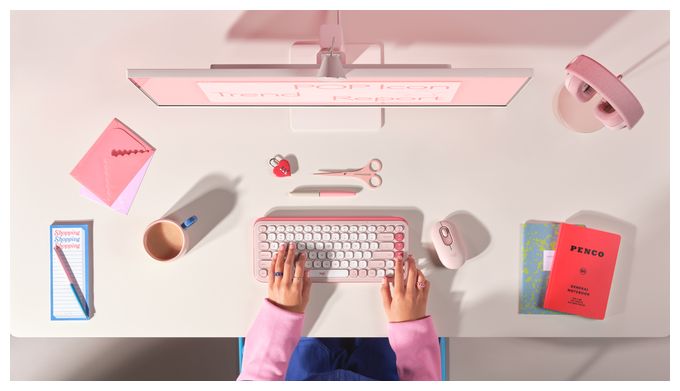 Universal Tastatur Bluetooth  POP Icon Combo (Rose) 