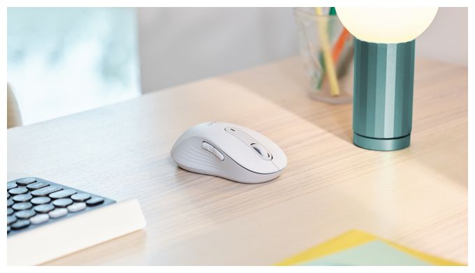 4000 DPI Büro Maus Optisch  Signature M650 (Weiß) 