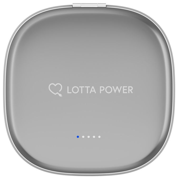 4000 mAh Powerbank USB Typ-C Kabelloses Laden  Schminkspiegel mit (Grau) 