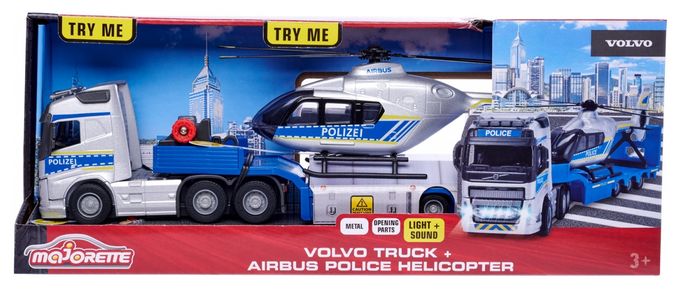 Volvo Truck + Airbus Police Helicopter 