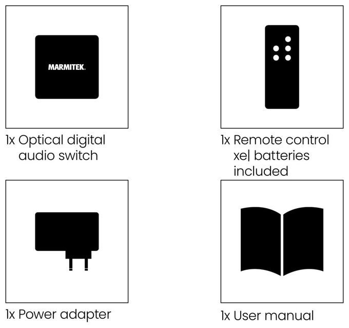 Connect TS41 - Optical-Switch - 4 Eingänge / 1 Ausgang - Toslink 