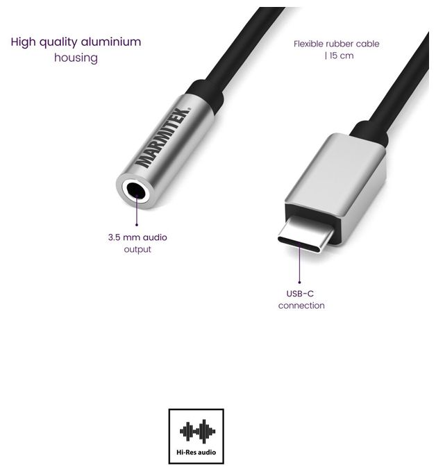Connect USB C auf Audio - USB-C auf AUX Adapter 