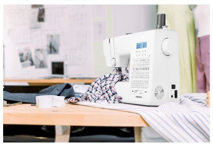 LIFE® Digitale Nähmaschine SD36 (MD11881) einstellbare Stichlänge und Stichbreite, 270 Stichmuster, Integriertes Zubehörfach, 36 Watt Motorleistung 