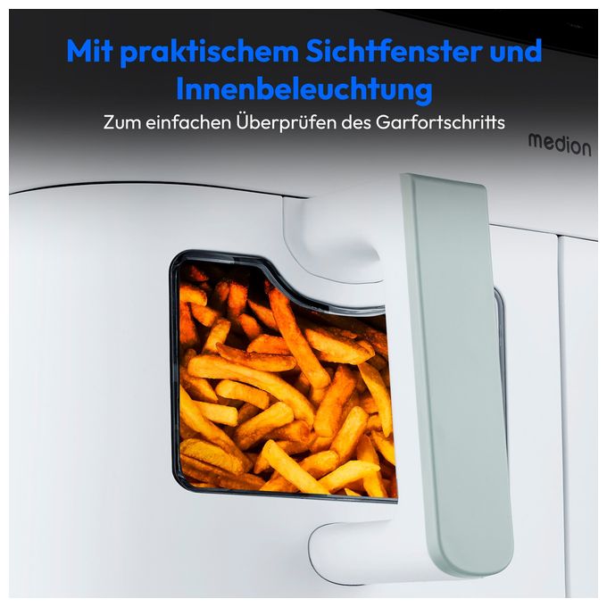 Doppel Heißluftfritteuse 8,7 l 2600 W  Life P20 XXL (Weiß, Schwarz) 