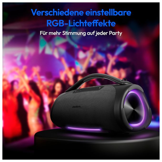 100 W Bluetooth Lautsprecher IPX7 Laufzeit bis 30 h  Life P61768 (Grau) 