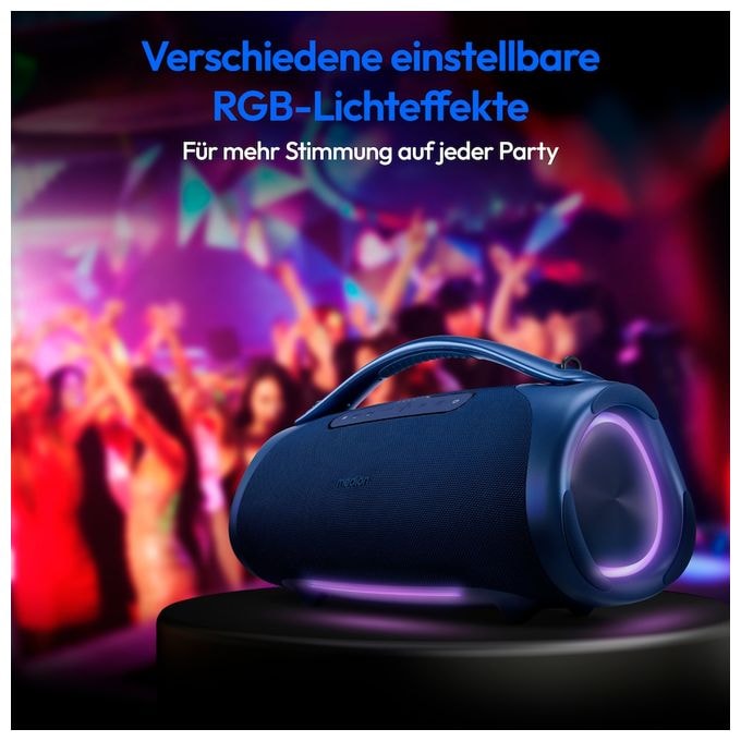 100 W Bluetooth Lautsprecher IPX7 Laufzeit bis 30 h  Life P61768 (Blau) 