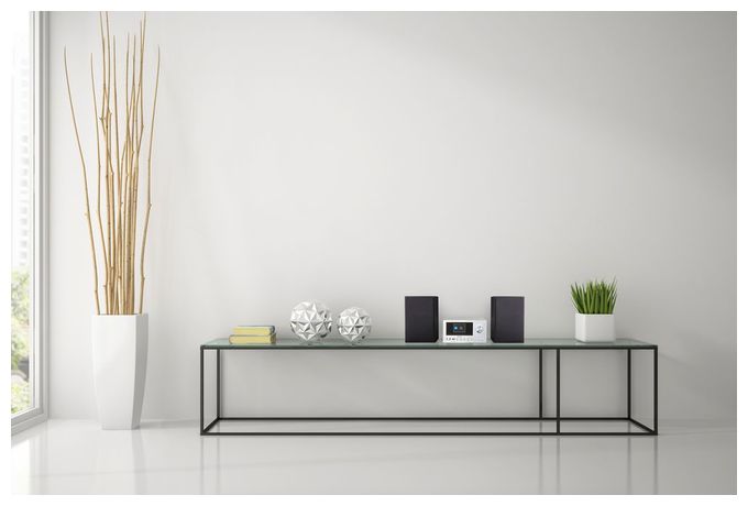 Heim-Audio-Mikrosystem AM, DAB+, FM, UKW 30 W Bluetooth  Life P85003 (Schwarz, Silber) 