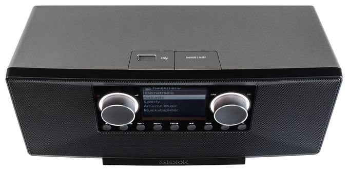 Bluetooth AM, DAB+, FM, MW Radio Internet  Life P85333 (Schwarz) 