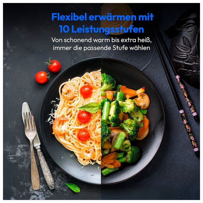 Freistehende Mikrowelle 900 W Größe: mittel 10 Stufen Grill  MD12041 (Schwarz) 