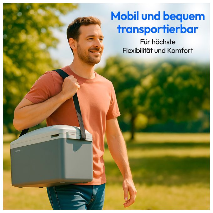 16 l Kühlbox 57 W  MD13100 (Grau, Weiß) 