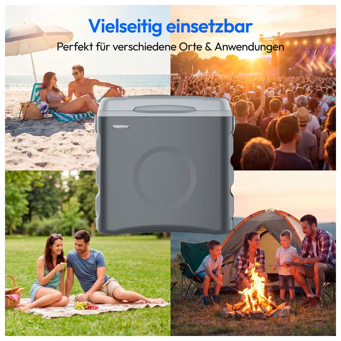 30 l Kühlbox  MD370030 (Silber, Weiß) 