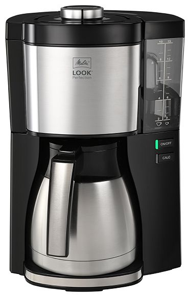 10 Tassen Thermo Filterkaffeemaschine 1,2 l  1025-16 Look V Therm Perfection (Schwarz, Silber) 