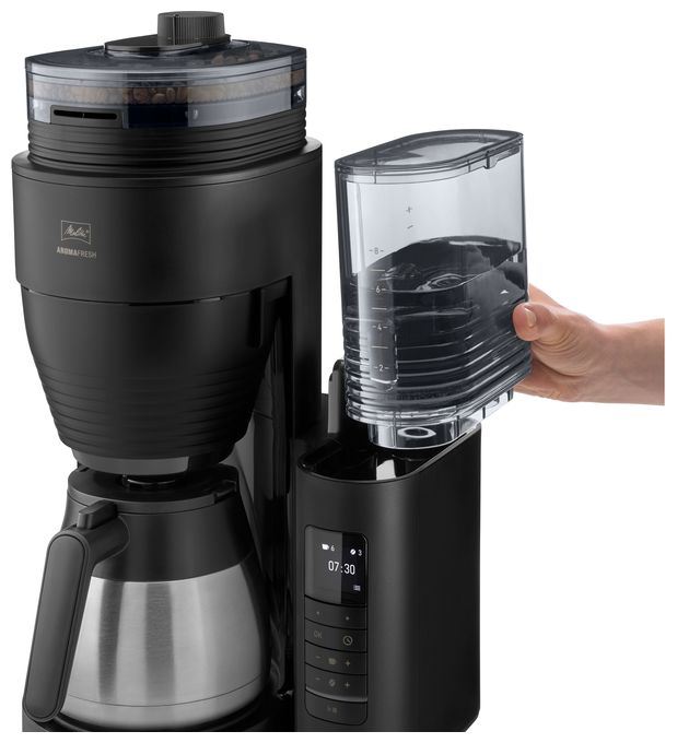 8 Tassen Thermo Filterkaffeemaschine 1,2 l  Aromafresh Therm Pro (Schwarz) 