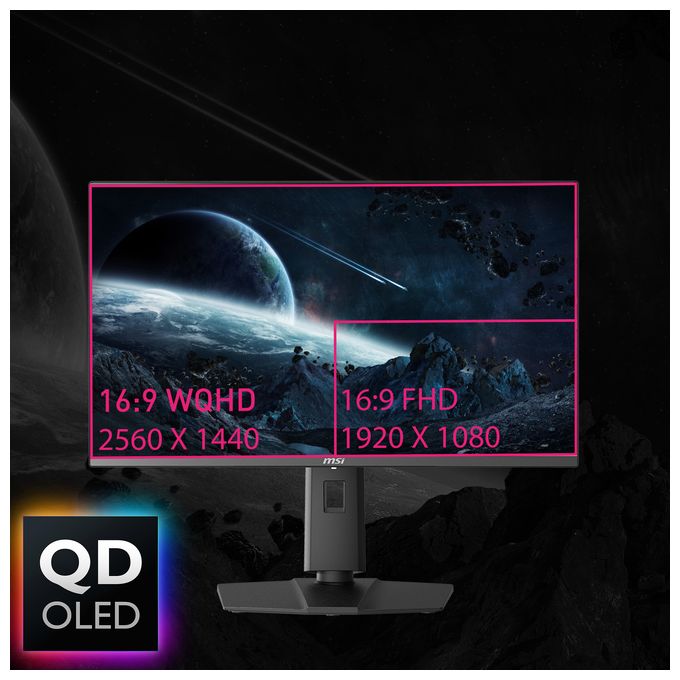 Quad HD Monitor 67,3 cm (26.5 Zoll) 16:9 1 ms 250 cd/m²  MPG 271QRXDE QD-OLED (Schwarz) 