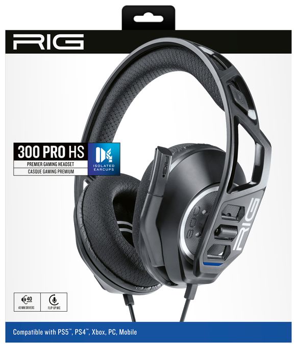 Over Ear Kopfhörer Kabelgebunden  RIG300 Pro HS (Schwarz) 