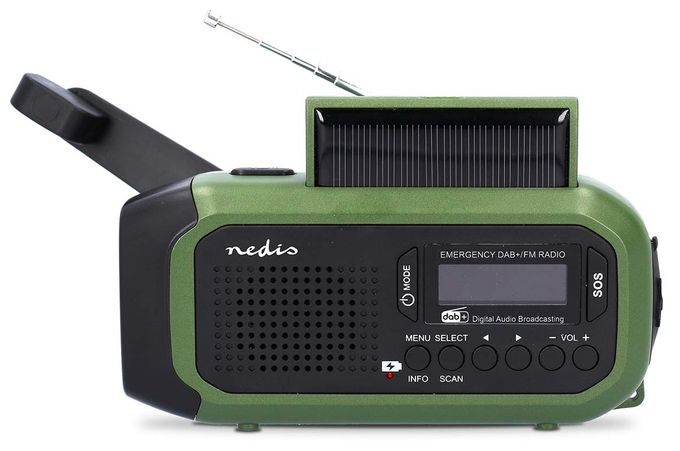 DAB+, FM Radio Tragbar  Notfallradio (Schwarz, Grün) 