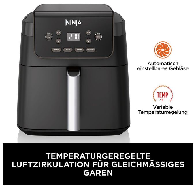 Heißluftfritteuse 6,2 l 2000 W  AF170EU (Schwarz) 