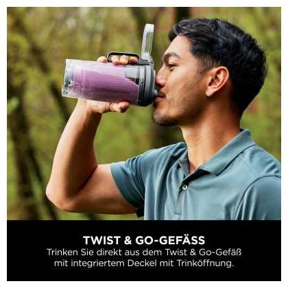 0,57 l Standmixer 3 Geschwindigkeiten  BC251EU Blast Max (Grau, Transparent) 