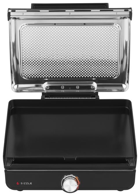 1 Zone(n) 1450 W mit 233 x 355 mm Fläche  GR101EU Sizzle Grillplatte + Plancha (Schwarz) 