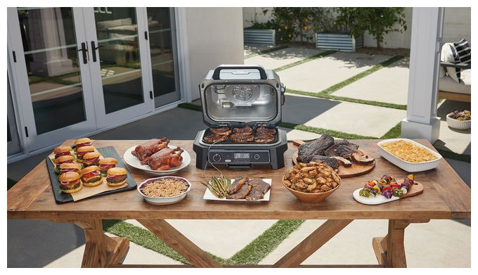 1 Zone(n) 1700 W  OG850EU Woodfire Pro XL Outdoor Grill und Smoker (Schwarz, Grau) 