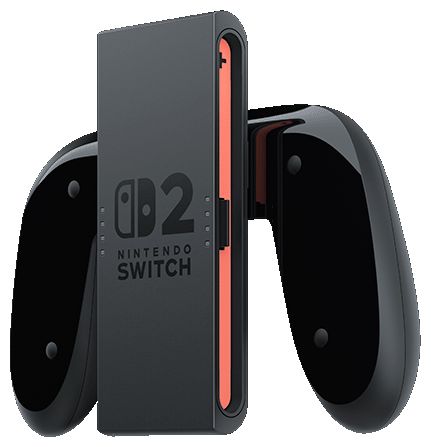 Steuerungsgrip Nintendo Switch 2 Joy-Con 2 (Schwarz, Transparent) Joy-Con 2 Aufladehalterung 