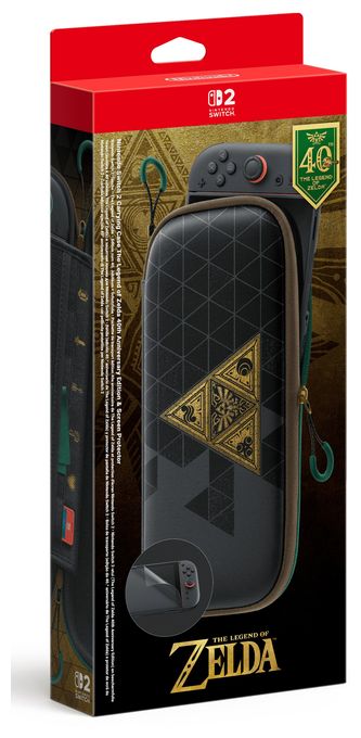 Switch 2-Tasche & -Schutzfolie - The Legend of Zelda - 40th Anniversary Edition 