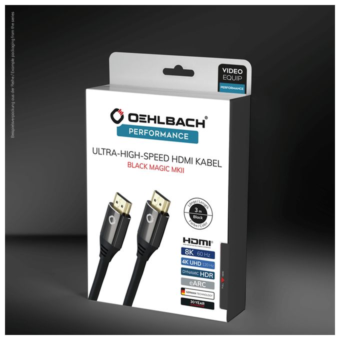 48 Gbit/s Stecker Gerade HDMI auf HDMI Typ A (Standard) 0,75 m  Black Magic MKII (Schwarz) 