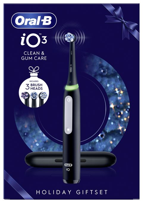 Rotierende-vibrierende Zahnbürste für Erwachsene  iO Series 3 Geschenkedition (Schwarz) 