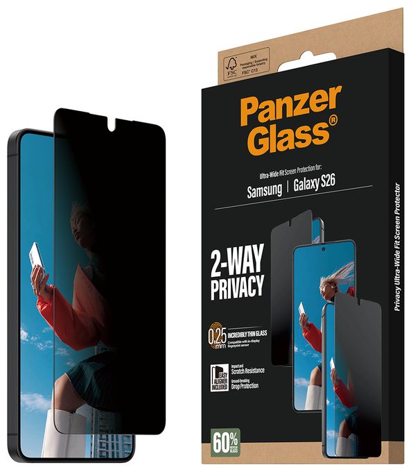 Klare Bildschirmschutzfolie Polyethylenterephthalat, Silikon für  Samsung Samsung - Galaxy S26 Kratzresistent, Schockresistent 14940 2-Way Privacy 