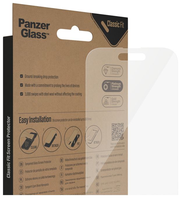 Klare Bildschirmschutzfolie Gehärtetes Glas, Polyethylenterephthalat, Silikon für  Apple Apple - iPhone 14 Pro Kratzresistent, Schockresistent, Antibakteriell 2768 