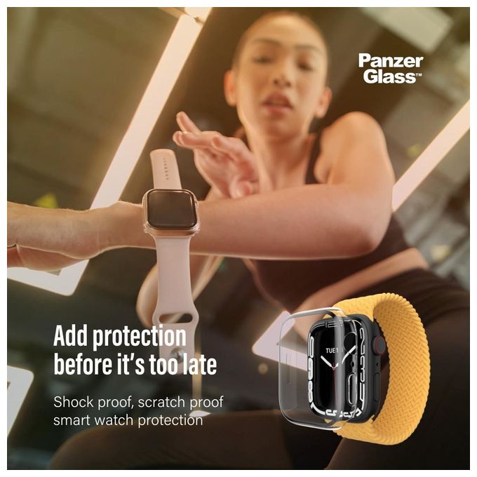 Klare Bildschirmschutzfolie gehärtetes Glas für  Apple Apple - Watch Series 4 44mm, Apple - Watch Series 5 44mm, Apple - Watch Series 6 44mm, Apple - Watch SE 44mm Kratzresistent, Schockresistent, Antibakteriell 3641 Full Body 