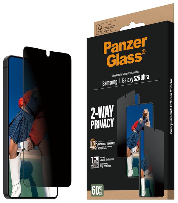 Klare Bildschirmschutzfolie Polyethylenterephthalat, Silikon für  Samsung Samsung - Galaxy S26 Ultra Kratzresistent, Schockresistent 50721 2-Way Privacy 