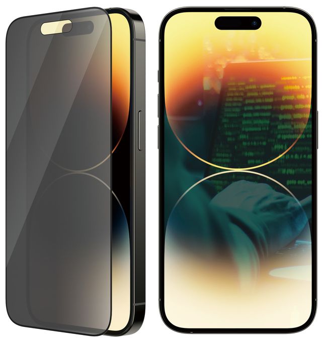 PanzerGlass® Privacy Displayschutz Apple iPhone 14 Pro | Ultra-Wide Fit m. EasyAligner 